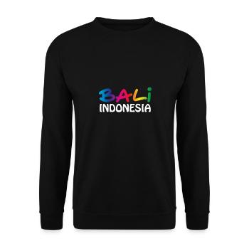 Bali - Unisex Sweatshirt - black - Front - Alina (178cm) & Michal (187cm)