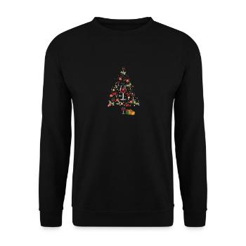 Noël - Sweat-shirt Unisexe - noir - Devant - Alina (178cm) & Michal (187cm)