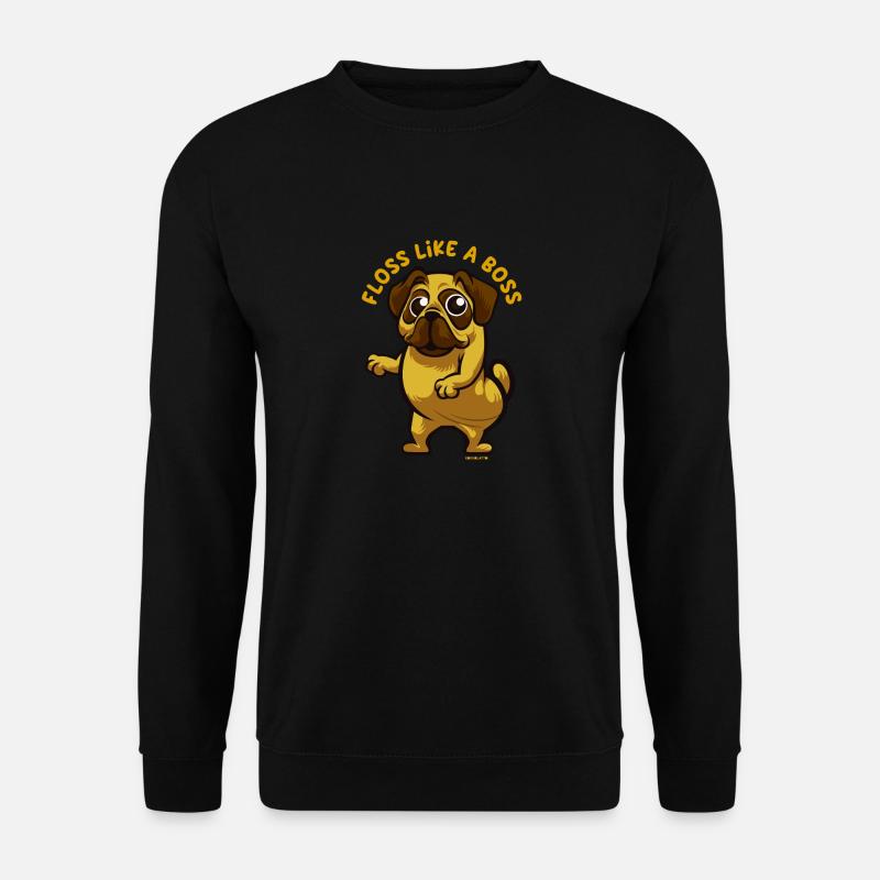 Pug floss dance gift - Unisex Sweatshirt - black