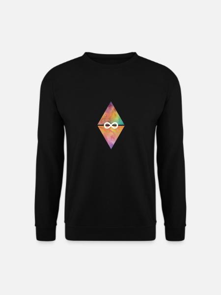 Triangle infini - Sweat-shirt Unisexe - noir