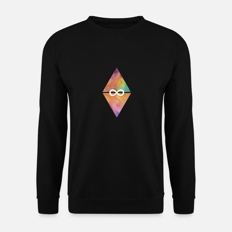 Triangle infini - Sweat-shirt Unisexe - noir