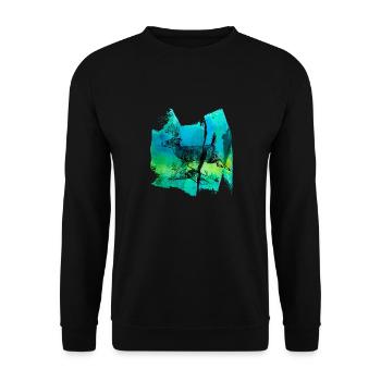 Roe Rehbuck Fawn Red Deer Wild T Shirt - Unisex Sweatshirt - black - Front - Alina (178cm) & Michal (187cm)