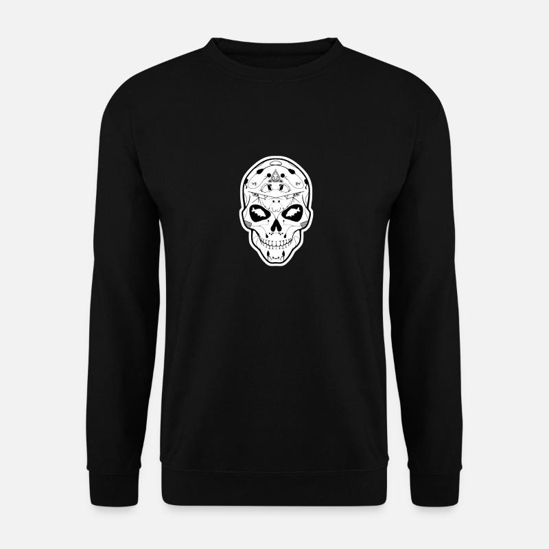 Calavera Totenkopf Karpfen - Unisex Pullover - Schwarz