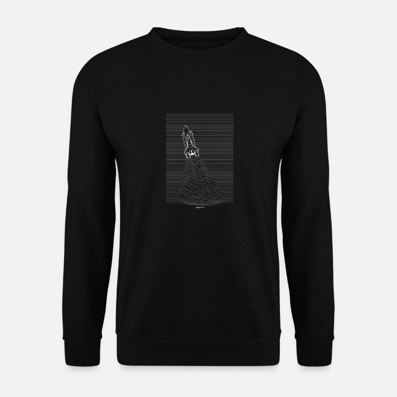 Cadeau Minimal Space Shuttle - Sweat-shirt Unisexe - noir