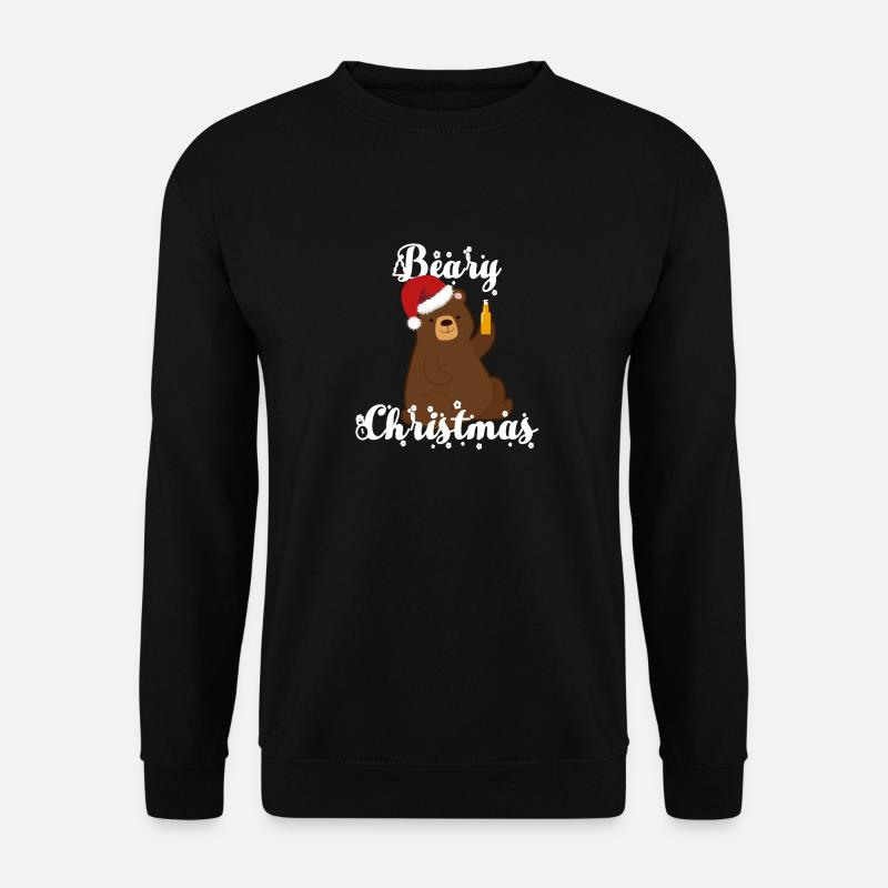 Christmas bear - Unisex Sweatshirt - black