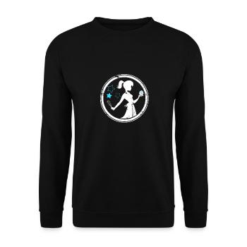 Cupcake Fee Konditor Geschenk Frau - Unisex Pullover - Schwarz - Vorne - Alina (178cm) & Michal (187cm)