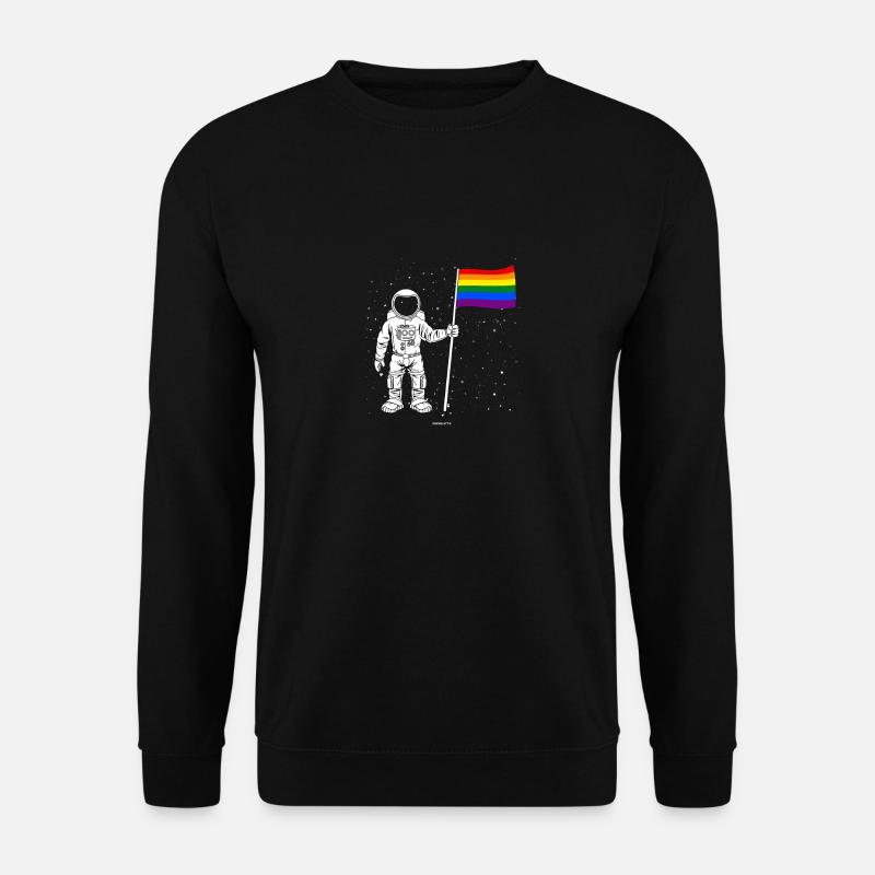 Astronaut LGBT gift - Unisex Sweatshirt - black