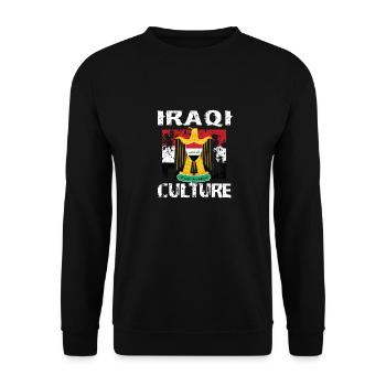 Iraqi Culture - Unisex Pullover - Schwarz - Vorne - Alina (178cm) & Michal (187cm)