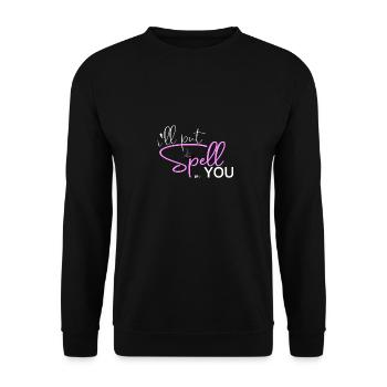 i'll put spell on you - Unisex Pullover - Schwarz - Vorne - Alina (178cm) & Michal (187cm)