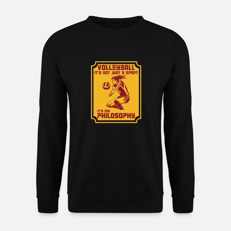 Dump volleyball player - Unisex Sweatshirt - black