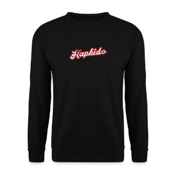 hapkido - vintage & distressed - Unisex Sweatshirt - black - Front - Alina (178cm) & Michal (187cm)