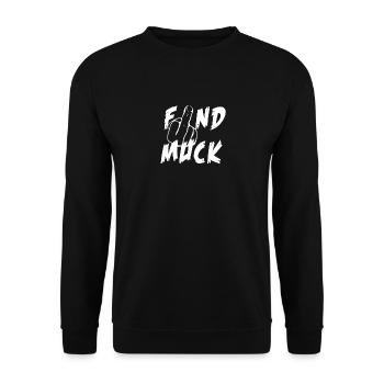 trouver le muck mind t-shirt - Sweat-shirt Unisexe - noir - Devant - Alina (178cm) & Michal (187cm)