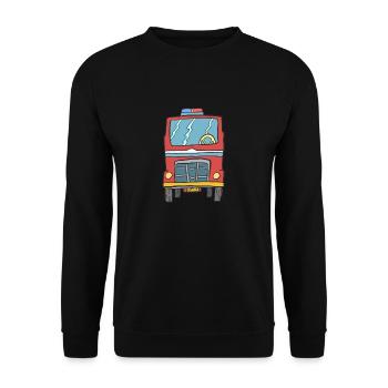 Kids T-Shirt - Unisex Sweatshirt - black - Front - Alina (178cm) & Michal (187cm)
