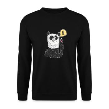Kids T-Shirt Gift - Unisex Sweatshirt - black - Front - Alina (178cm) & Michal (187cm)