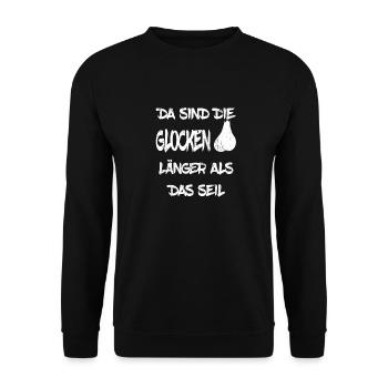 Witziger Spruch Mann Männer Geburtstag Geschenk - Unisex Pullover - Schwarz - Vorne - Alina (178cm) & Michal (187cm)