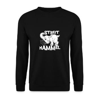 Drôle querelle Sturer Buck Dispute Gift - Sweat-shirt Unisexe - noir - Devant - Alina (178cm) & Michal (187cm)