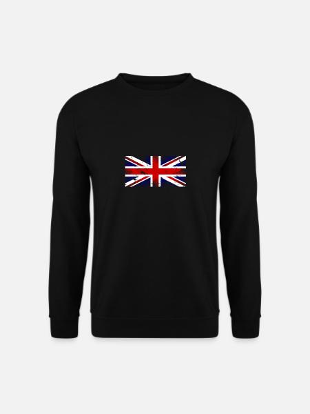 England Flagge Queen Union Jack - Unisex Pullover - Schwarz
