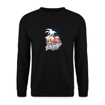 Paradise Disc Golf - Sweat-shirt Unisexe - noir - Devant - Alina (178cm) & Michal (187cm)