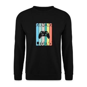 Légende du jeu - Sweat-shirt Unisexe - noir - Devant - Alina (178cm) & Michal (187cm)