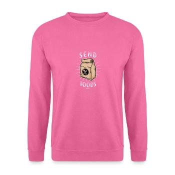 envoyer des aliments cadeau - Sweat-shirt Unisexe - rose - Devant