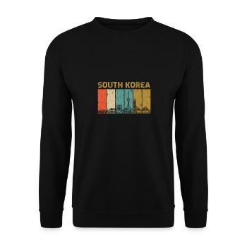 Corée du Sud - Sweat-shirt Unisexe - noir - Devant - Alina (178cm) & Michal (187cm)