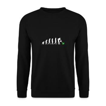 Vegan - Unisex Pullover - Schwarz - Vorne - Alina (178cm) & Michal (187cm)
