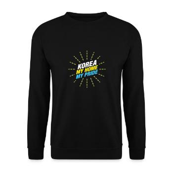Korea My Home My Pride Gift Christmas kids - Unisex Pullover - Schwarz - Vorne - Alina (178cm) & Michal (187cm)