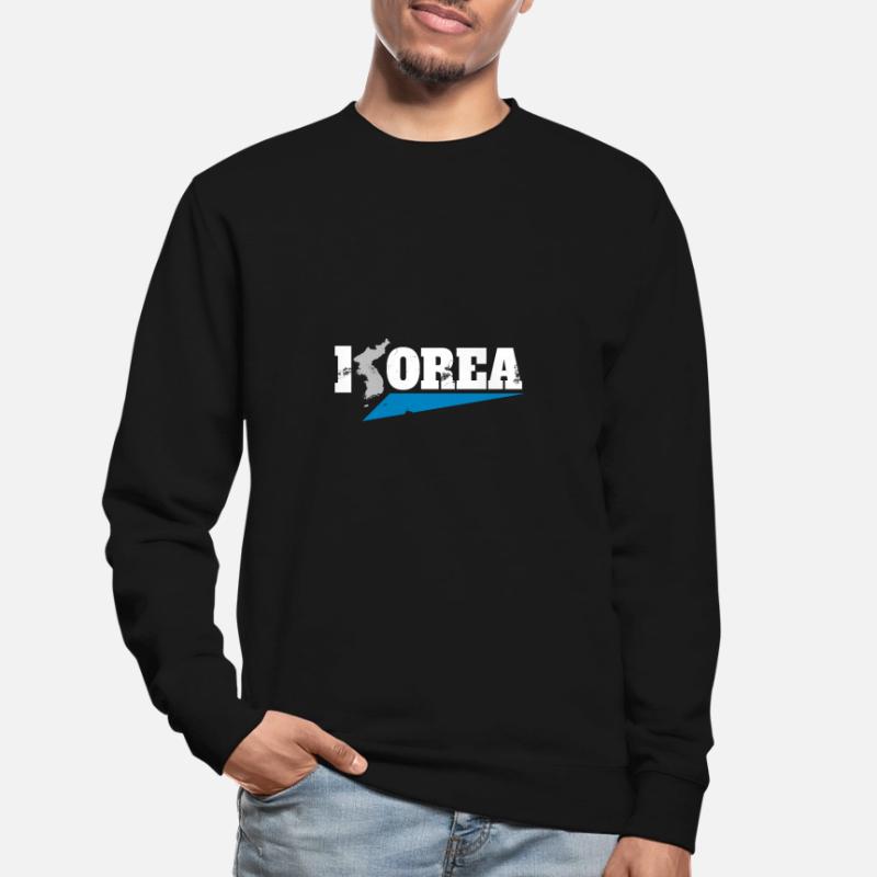 Corée du Nord Corée du Sud Cadeau Drapeau Corée Sweat-shirt Unisexe