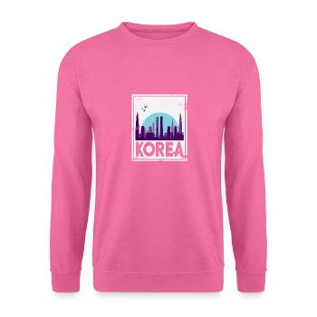Corée du Nord Corée du Sud Asie cadeau Corée - Sweat-shirt Unisexe - rose - Devant
