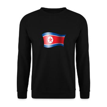 North Korea South Korea flag Korea flag - Unisex Sweatshirt - black - Front - Alina (178cm) & Michal (187cm)