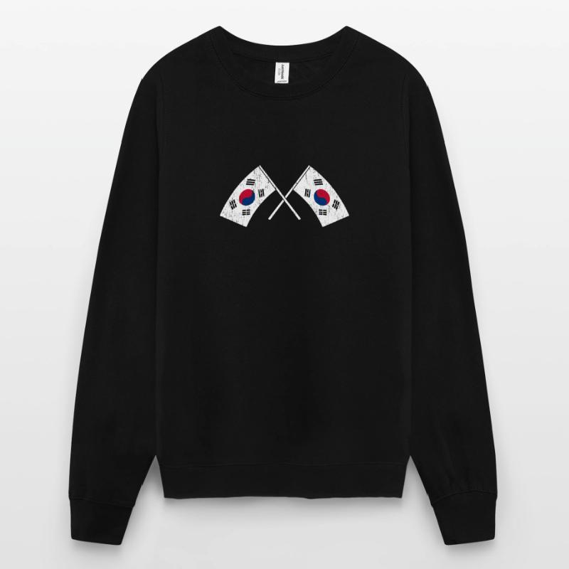 Corée du Nord Corée du Sud Asie Drapeau Corée Sweat-shirt Unisexe