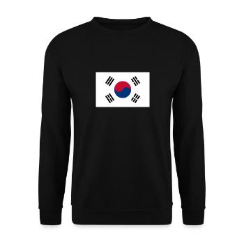 North Korea South Korea flag gift Korea - Unisex Sweatshirt - black - Front - Alina (178cm) & Michal (187cm)