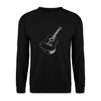 Guitare - Sweat-shirt Unisexe - noir - Devant - Alina (178cm) & Michal (187cm)