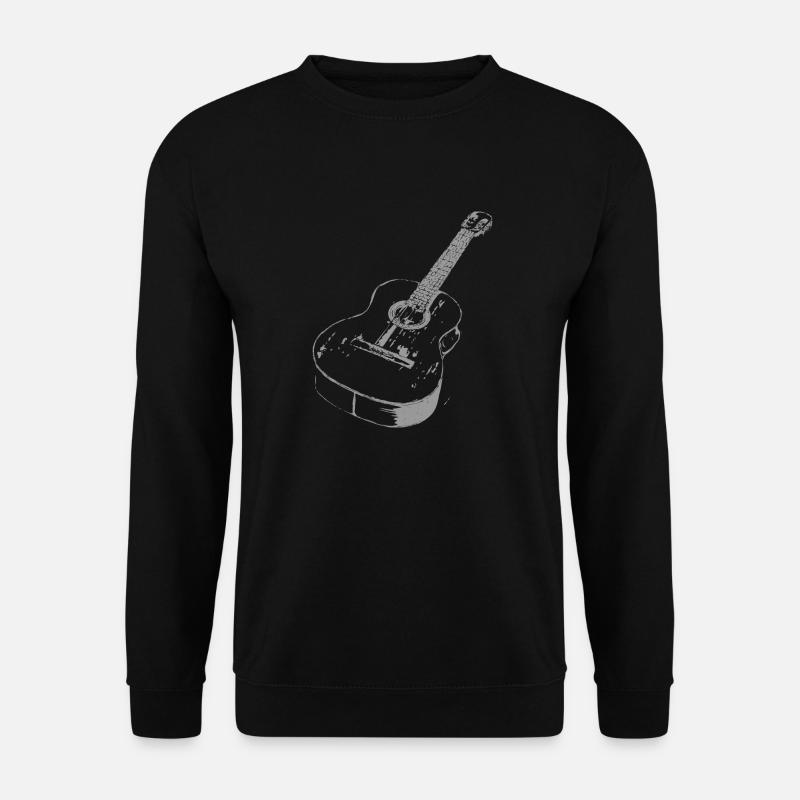 Gitarre - Unisex Pullover - Schwarz