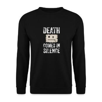 mort - Sweat-shirt Unisexe - noir - Devant - Alina (178cm) & Michal (187cm)