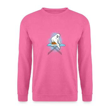 Fantôme repassant cadeau Halloween - Sweat-shirt Unisexe - rose - Devant