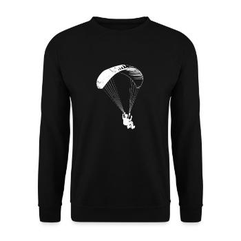 Parapente - Parapente - Silhouette - Sweat-shirt Unisexe - noir - Devant - Alina (178cm) & Michal (187cm)