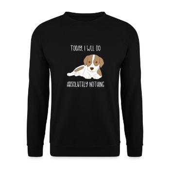 Jack Russell - Jack Russell Tshirt - Loafers - Unisex Sweatshirt - black - Front - Alina (178cm) & Michal (187cm)