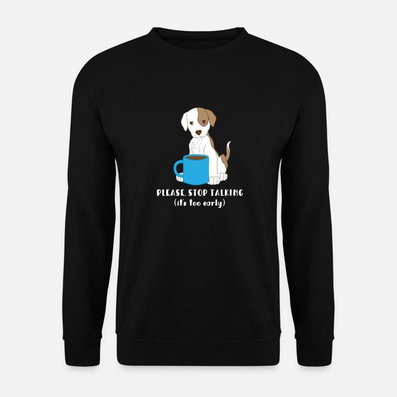 Jack Russell - Jack Russell Tshirt - Morgenmuffel - Unisex Pullover - Schwarz