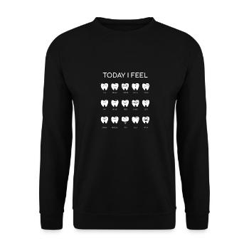 Dentist - Dentist T-Shirt - Dentist - Whimsy - Unisex Sweatshirt - black - Front - Alina (178cm) & Michal (187cm)