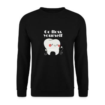 Zahnarzt - Zahnarzt T-Shirt - Zahnarzt - Unisex Pullover - Schwarz - Vorne - Alina (178cm) & Michal (187cm)