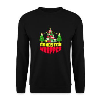 Gangster Wrapper - Unisex Pullover - Schwarz - Vorne - Alina (178cm) & Michal (187cm)
