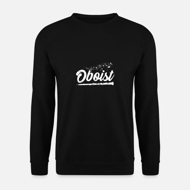 Oboist Oboe Geschenk Musiker Orchester - Unisex Pullover - Schwarz