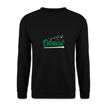 Oboist Oboe Gift Musician Orchestra - Unisex Sweatshirt - black - Front - Alina (178cm) & Michal (187cm)