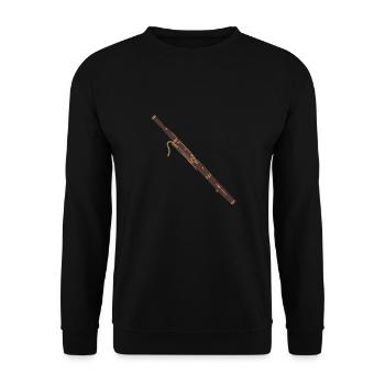 Bassoon gift tones sounds music - Unisex Sweatshirt - black - Front - Alina (178cm) & Michal (187cm)