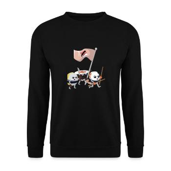 Révolution Sushi - Sweat-shirt Unisexe - noir - Devant - Alina (178cm) & Michal (187cm)