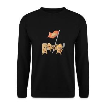 Pasta pasta revolution - Unisex Sweatshirt - black - Front - Alina (178cm) & Michal (187cm)