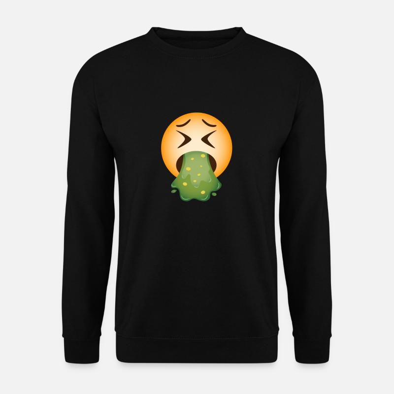 Puke Vomiting Handed Vomit Gift - Unisex Sweatshirt - black