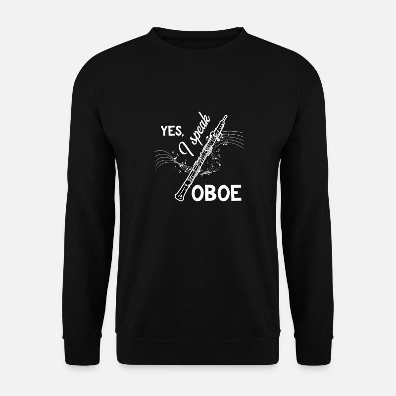 Oboe – Oboe Spieler – Geschenk für Musiker - Unisex Pullover - Schwarz