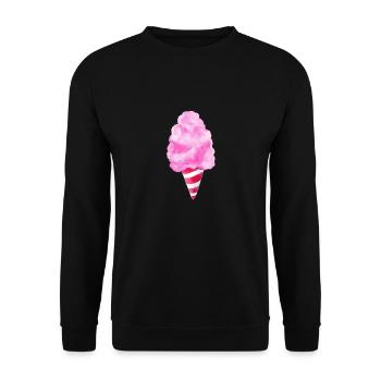 cotton candy - Unisex Sweatshirt - black - Front - Alina (178cm) & Michal (187cm)